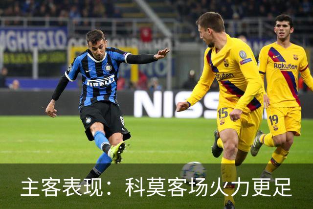 主客表现：科莫客场火力更足